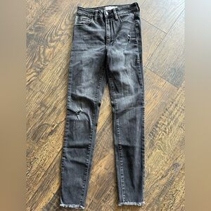 Just USA Stylish Black Distressed Jeans